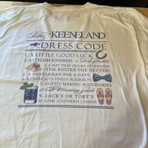 Southern Proper Keeneland Dress Code Pocket T-Shirt XL Comfort Colors Unisex